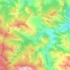 Mapa topográfico Cazo, altitud, relieve