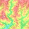 Mapa topográfico Angoisse, altitud, relieve