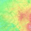 Mapa topográfico Limousin, altitud, relieve