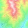 Mapa topográfico Zaruma, altitud, relieve