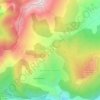 Mapa topográfico La Haute-Beaume, altitud, relieve