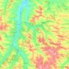 Mapa topográfico L'Arçon, altitud, relieve