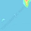 Mapa topográfico Orchid Island WLS, altitud, relieve