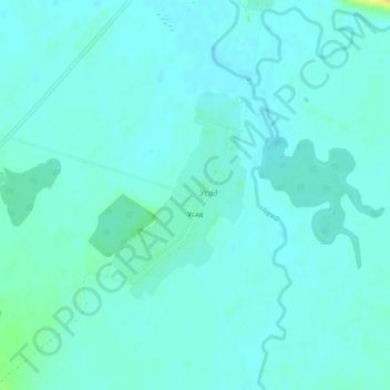 Mapa topográfico Усад, altitud, relieve