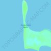 Mapa topográfico Peron Island North, altitud, relieve