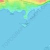 Mapa topográfico Île de Bendor, altitud, relieve