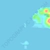 Mapa topográfico Chico Island, altitud, relieve