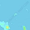 Mapa topográfico Curley (B.P.) Island WLS, altitud, relieve