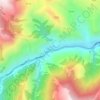 Mapa topográfico Misur, altitud, relieve