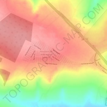 Mapa topográfico 12, altitud, relieve