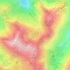 Mapa topográfico Étang d'Aubé, altitud, relieve