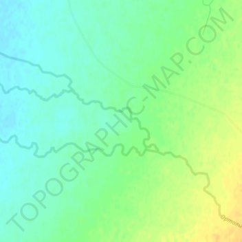 Mapa topográfico Ортолык, altitud, relieve