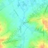Mapa topográfico La Rhosnes, altitud, relieve