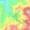 Mapa topográfico Toche, altitud, relieve