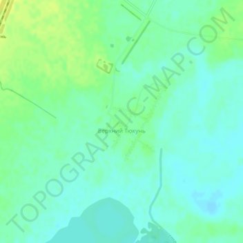 Mapa topográfico Верхний Тюкунь, altitud, relieve