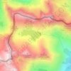 Mapa topográfico Lac de l'Agnel, altitud, relieve