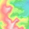 Mapa topográfico Glacier Lake, altitud, relieve