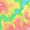 Mapa topográfico Barrage de Rochebut, altitud, relieve