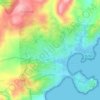Mapa topográfico La Rondinara, altitud, relieve