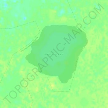 Mapa topográfico озеро Источное, altitud, relieve