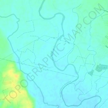 Mapa topográfico Pampanga river, altitud, relieve