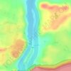Mapa topográfico Río Caroni, altitud, relieve