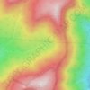 Mapa topográfico Echo Lake, altitud, relieve