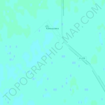 Mapa topográfico Камышовка, altitud, relieve