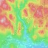 Mapa topográfico Sooke River, altitud, relieve