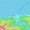Mapa topográfico Anare, altitud, relieve