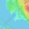Mapa topográfico Приморск, altitud, relieve