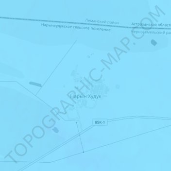 Mapa topográfico Нарын Худук, altitud, relieve