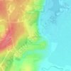 Mapa topográfico Паратунка, altitud, relieve