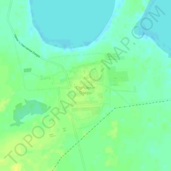 Mapa topográfico Песчаное Озеро, altitud, relieve