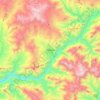 Mapa topográfico Hakkâri, altitud, relieve