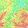 Mapa topográfico Devrek, altitud, relieve