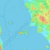 Mapa topográfico Livorno, altitud, relieve
