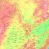 Mapa topográfico Heilongjiang, altitud, relieve