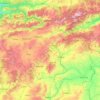 Mapa topográfico Çankırı, altitud, relieve