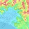 Mapa topográfico Fondi, altitud, relieve